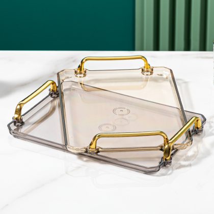 Clear Serving Tray Plastic Storage Tray
