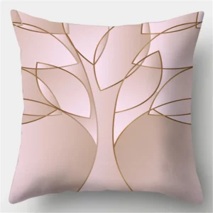 Geometric Lumbar Cushion Cover Polyester Pillowcase